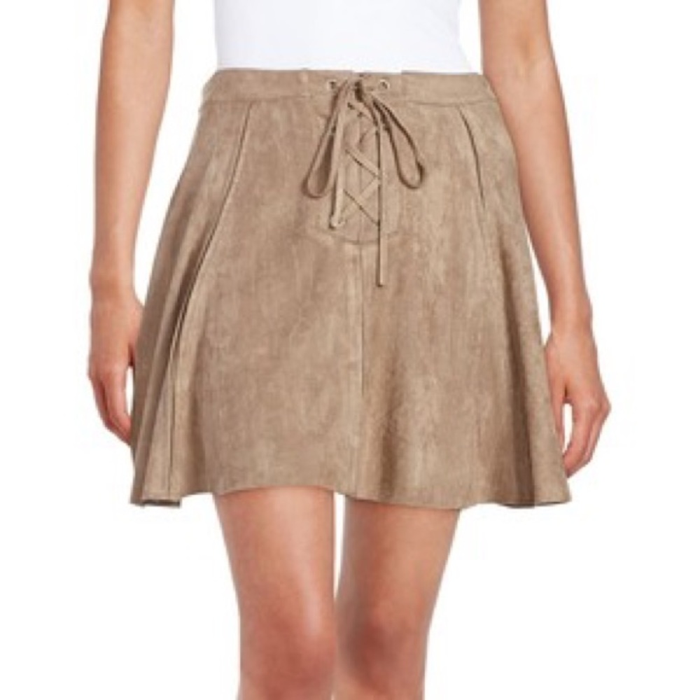 L+T Design Lab Suede Skirt